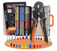Preciva Ratchet Crimping Tool with 16 Types of Terminals,(0.08-16mm² / AWG28-5) Self-Adjusting Ratchet Crimper and 1500PCS Single-Wire Electrical Connectors
