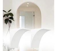 Precurved Arch Way Kit for Door Frame, 2 Pieces Interior Rounded Doorway Arch Kit, Foam Material Curved Opening Molding for Kitchen/Balcony(10x10x10cm/3.9x3.9x3.9)