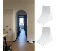 Precurved Door Arch Trim Kit Set of 2, Rounded Doorway Universal Arch Molding, Semicircular Paintable Archway Insert, Interior Arch Decoration Kit(18x30x30cm (7.1x11.8x11.8))