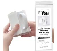 Precut Butcher Paper for Sublimation, Mug Press - Fits 15 oz Mugs, No Cutting, No Waste, No Hassle, Protects Heat Press from Ink Burns Up to 400 Degrees - Unwaxed, Uncoated, Made in USA, 100 Sheets