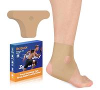 Precut Kinesiology Tape for Ankle, KTQUICK 24PCS Daily Sports Tape, Waterproof Athletic Support Tape, Discomfort Relief & Breathable Elastic Tape for Ankle Sprain Prevention and Muscle Pain(Skin)