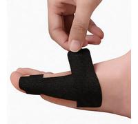 Precut Kinesiology Tape for Bunion - 20 Pcs Big Toe Support with Forked Design, Elastic Breathable Hallux Valgus Corrector, Adhesive Muscle Tape for Bunions Arthritis Cushioned (Black)