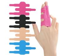 Precut Kinesiology Tape for Fingers, 20 Pcs Waterproof & Elastic Finger Buddy Wraps, Cotton Athletic Tape Finger Support & Protect Tape for Sports & Injured Finger Relief