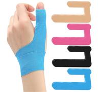 Precut Kinesiology Tape for Thumb & Wrist, 20 Pcs Waterproof Breathable Thumb Pain Relief Athletic Tapes, Hypoallergenic Sports Joints Muscle Support Tapes for Carpal Tunnel, Arthritis, Tendonitis
