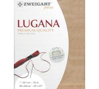 Precut Zweigart Lugana Vintage 25 Count Vintage Country Mocha 3835/3009
