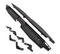 Predator 4x4 All Black Heavy Duty Side Steps Compatible with Toyota Hilux Revo Double Cab 2015+ Bolt On Aluminium and ABS Running Board Foot Rails Sidesteps Sills
