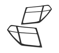 Predator 4x4 Headlight Cover Black Trim Compatible With Nissan Navara D40 06-10 Self-Adhesive Waterproof Protective Front Light Guards Lamp Lens Covers