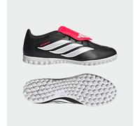 adidas Unisex Predator Club Fold-Over Tongue Turf Football Shoes, core Black/FTWR White/Lucid red, 7.5 UK