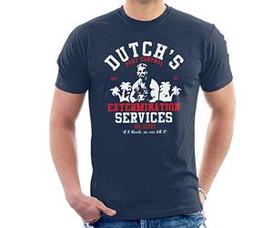 Predator Dutchs Extermination Services Men's T-Shirt Navy Blue