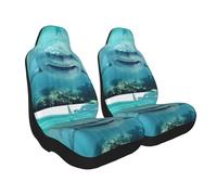 Predator Great White Shark Seat Covers Car Front Set Of 2 Front Seats Cover Non-Slip Backing Stain Resistant Bucket Seats Cover For Suv Sedan Men