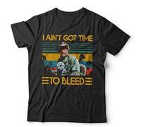 Predator I Ain’t Got Time to Bleed Unisex T-Shirt | Blain Jesse Ventura Quote Tee - M Black