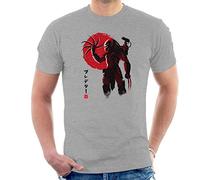 Predator Japanese Sun Men's T-Shirt Heather Grey