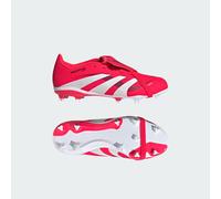adidas Predator League FOLD-Over Tongue Firm Ground Football Boots Kids, Lucid Red/Cloud White/Core Black, 1.5 UK Child
