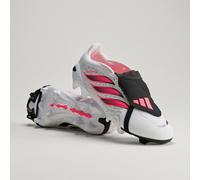 adidas Unisex Predator League Fold-Over Tongue Firm Ground Football Boots Shoes, FTWR White/Solar Turbo/Core Black, 11.5 UK
