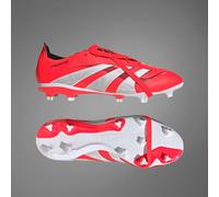 adidas Mens Predator League Fold-Over Tongue FG Firm/Multi Ground Football Boots Lucid Red/Cloud White/Core Black 10.5