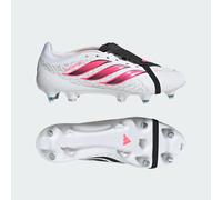 adidas Unisex Predator League Fold- Over Tongue Soft Ground Football Boots Shoes, FTWR White/Solar Turbo/core Black, 11.5 UK