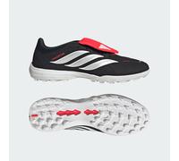 adidas Unisex Predator League Fold-Over Tongue Turf Football Shoes, core Black/FTWR White/Lucid red, 7 UK
