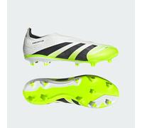 adidas Unisex Predator League Laceless Firm Ground/Multi Ground Football Boots, Cloud White/Core Black/Lucid Lemon, 10.5 UK