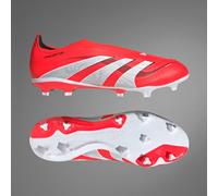adidas Unisex Predator League Laceless Firm Multi Ground Football Boot, Lucid Red/Cloud White/Core Black, 8.5 UK
