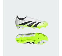 adidas Predator League Laceless Firm Ground Football Boots Kids, Cloud White/Core Black/Lucid Lemon, 4 UK Child