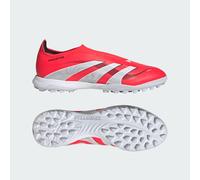 adidas Unisex Predator League Laceless Turf Football Boots, Lucid Red/Cloud White/Core Black, 9.5 UK