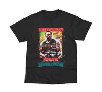 Predator Movie Poster Style Inspired Direct to Garment Printed Cotton T-Shirt Large Black