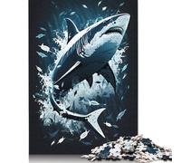 Predator of The Deep Jigsaw Puzzles Puzzles for Adults Kids. 1000 Pieces Whimsical Challenge Toy Educational Game Home Decoration for Adults& Kids Age 14 Years Up 1000pcs (75x50cm)