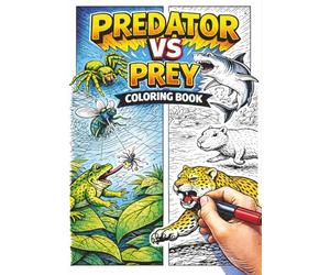 Predator vs Prey - Coloring Book: Action-Packed Predator vs. Prey Battles from the Animal Kingdom | 25 Detailed Wildlife Coloring Pages