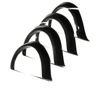 Predator4x4 75mm Gloss Black Wheel Arch Kit with Sensor Holes Compatible with Ford Ranger T8 PX 2018-2022 Painted Shinny Finish Fender Flares Suitable For Parking Sensors Rocker Panels UV Resistant