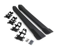 Predator4x4 All Black Side Steps Running Boards Foot Rails Compatible with Jeep Wrangler JL 2 Door 2018+ Bolt On Aluminium and ABS Running Board Rails Sidesteps Sills