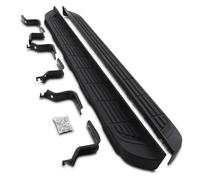 Predator4x4 Aluminium ABS Heavy Duty Black Side Steps Running Boards Bolt On Sidesteps Foot Rail Sills Compatible With Ford Ranger T6 T7 T8 2012-2021