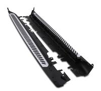 Predator4x4 Aluminium Style Fixed Side Steps Side Skirts Raised Plastic Foot Grip Foot Rail Sills Compatible with BMW X6 MK2 F16 2015-2019
