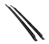 Predator4x4 Black Aluminium Roof Rails Pair Compatible With Fit Land Rover Defender 90 L663 2020+ Storage Side Bars Luggage 75KG Load Capacity Cargo Carrier
