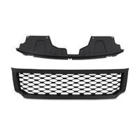 Predator4x4 Black Badgeless Grille Compatible with Nissan Navara NP300 D23 2014-2020 Clean Front Bumper Grill No Logos Simple Improve Cooling Styling Update Hex ABS Plastic SUV Upper Grilles