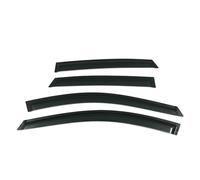 Predator4X4 Front and Rear Complete Set Tinted Smoked Black Wind Deflectors (4PCS) Compatible with Hyundai Kona MK1 OS 2017-2020 Pre Facelift Models