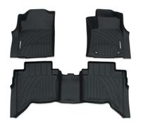 Predator4x4 Heavy Duty Rubber Car Floor Mats Compatible with Toyota Hilux MK9 Double Cab Automatic 2022+ | Front Rear Non-SlipTailored Interior Mat Set | Waterproof All-Weather Protection 5KG