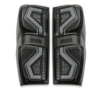 Predator4x4 Rear LED Smoked Black Tail lights Compatible with Isuzu D-Max RG MK3 2021+ Tinted Dark Taillight Assembly Pair Replacement Kit Set