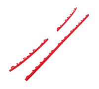 Predator4x4 Red Bumper Grille 3 Piece Trims Compatible with Volkswagen Transporter T6 2016-2018 Finishing Detail Accent Glossy Finish Grill Trim Clip On