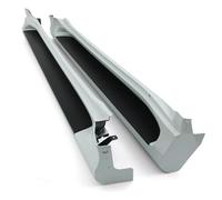 Predator4x4 Side Skirt Side Steps Sill Protector Running Board Silver Aluminium Compatible with Toyota Land Cruiser J150 Prado 2018-2025