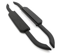 Predator4x4 Union Jack Aluminium ABS Heavy Duty Black Side Steps Running Boards Bolt On Sidesteps Foot Rail Sills Compatible With Land Rover Defender 90 L663 2020+