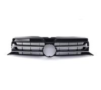 Predator4x4 Updated Front Radiator Grille Cover Gloss Black ABS Horizontal Slat Design Grille Badge Cutout Compatible with VW Volkswagen Transporter Caravelle T5.1 2009-2015