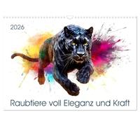 Predators full of elegance and power UK-Version (Wall Calendar 2026 DIN A3 Landscape), CALVENDO 12 Month Wall Calendar