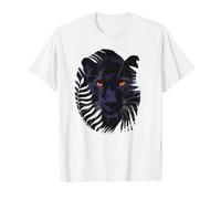 Predatory Cat Black Panther Value Graphic T-Shirt, Men, White, L