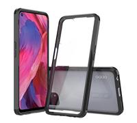PREDCFVY Clear Case For OPPO A74 5G/A54 5G,Heavy Duty Shock Full Body Transparent Phone,Slim Anti-Scratch Absorption(Black)