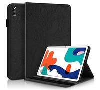 PREDCFVY For Huawei MatePad 10.4 Inch 2022/2020 PU Leather Case Flip Wallet Protective Cover Tree Of Life Tablet Card Slot PC(Black)