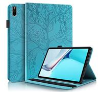 PREDCFVY For Huawei MatePad 11 2021 10.95 Inch PU Leather Case Flip Wallet Protective Cover Tree Of Life Tablet Card Slot PC(Blue)