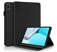 PREDCFVY For Huawei MatePad 11 2021 10.95 Inch PU Leather Case Flip Wallet Protective Cover Tree Of Life Tablet Card Slot PC(Black)
