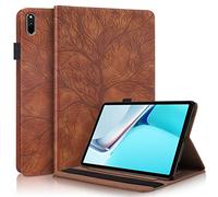 PREDCFVY For Huawei MatePad 11 2021 10.95 Inch PU Leather Case Flip Wallet Protective Cover Tree Of Life Tablet Card Slot PC(Brown)
