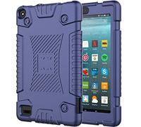 PREDCFVY For Kids For Kindle Fire 7 2019/2017/2015 (9th/7th/5th Generation) Case, For Shockproof Rugged Drop Protection Cover Protective Anti-Fall(Blue)
