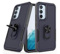 PREDCFVY For Samsung Galaxy A54 5G Case,Full Body Heavy Duty Shockproof Metal Ring Kickstand Protection Cover For(Dark Blue)